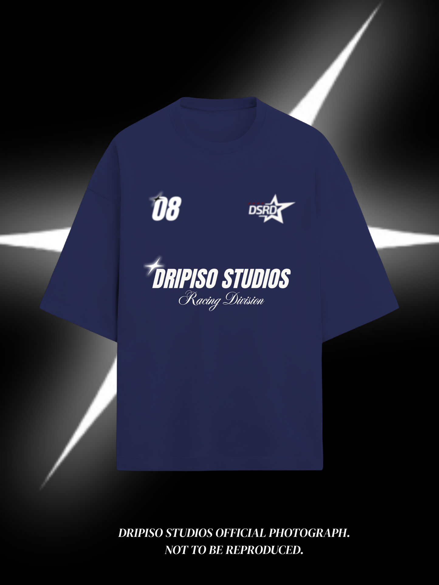 Dripiso Racing Division | Apex 08 premium cotton OVERSIZED TEE