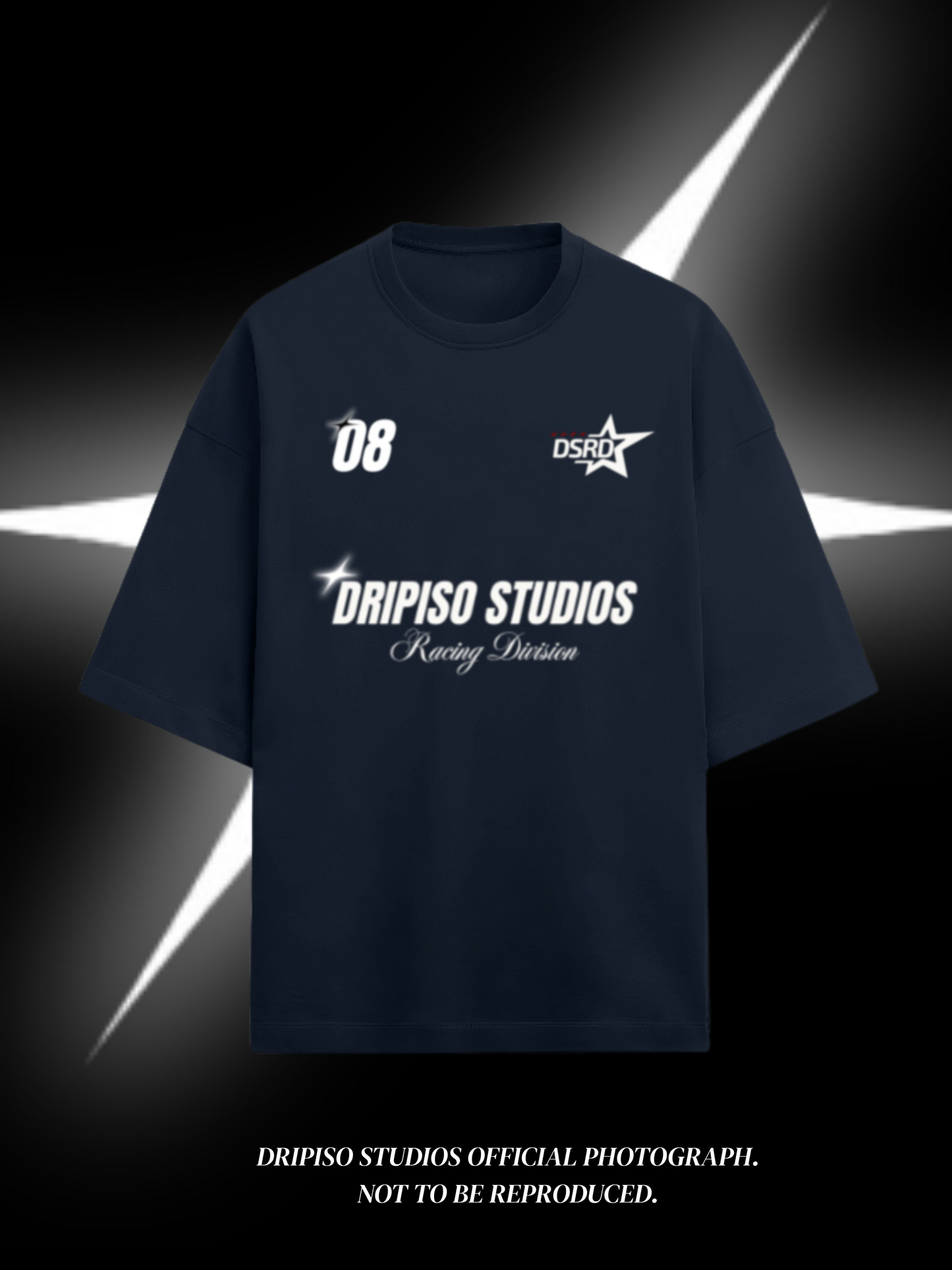 Dripiso Racing Division | Apex 08 premium cotton OVERSIZED TEE