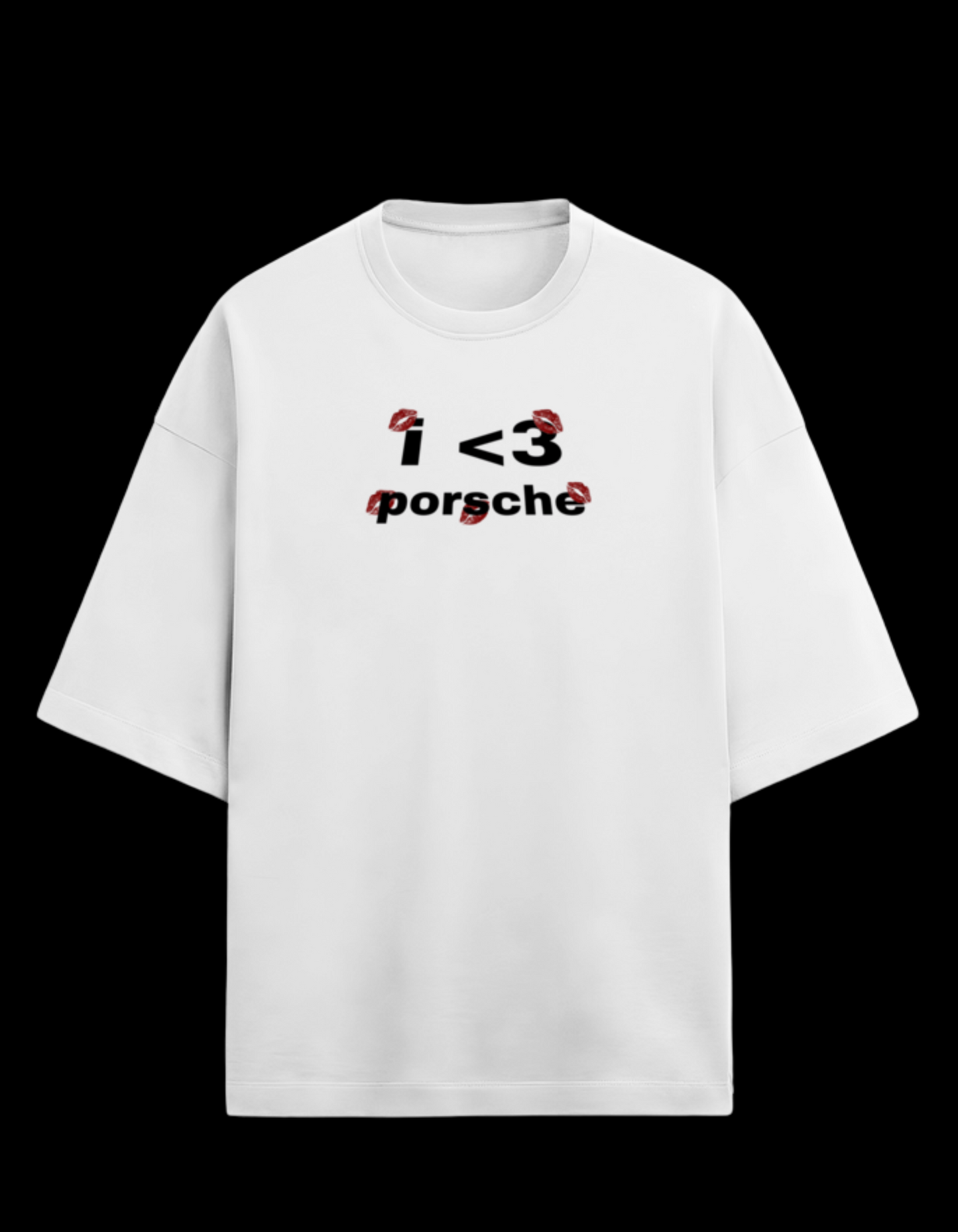 I Love Porsche Unisex Oversized premium cotton T-Shirt