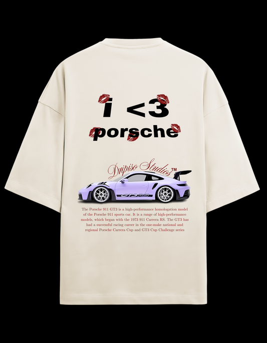I Love Porsche Unisex Oversized premium cotton T-Shirt