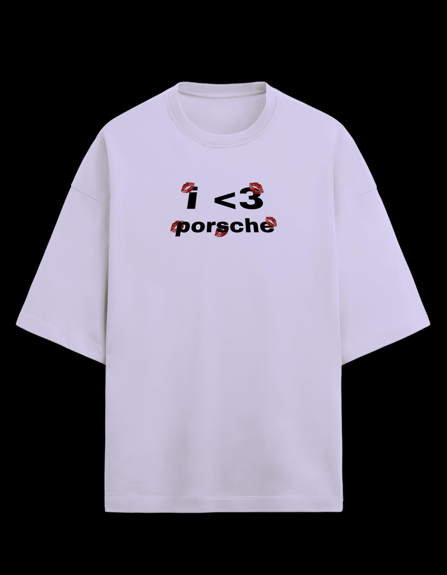 I Love Porsche Unisex Oversized premium cotton T-Shirt